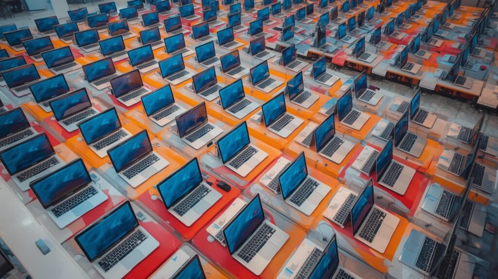 大量MacBook 。不要咁藍色